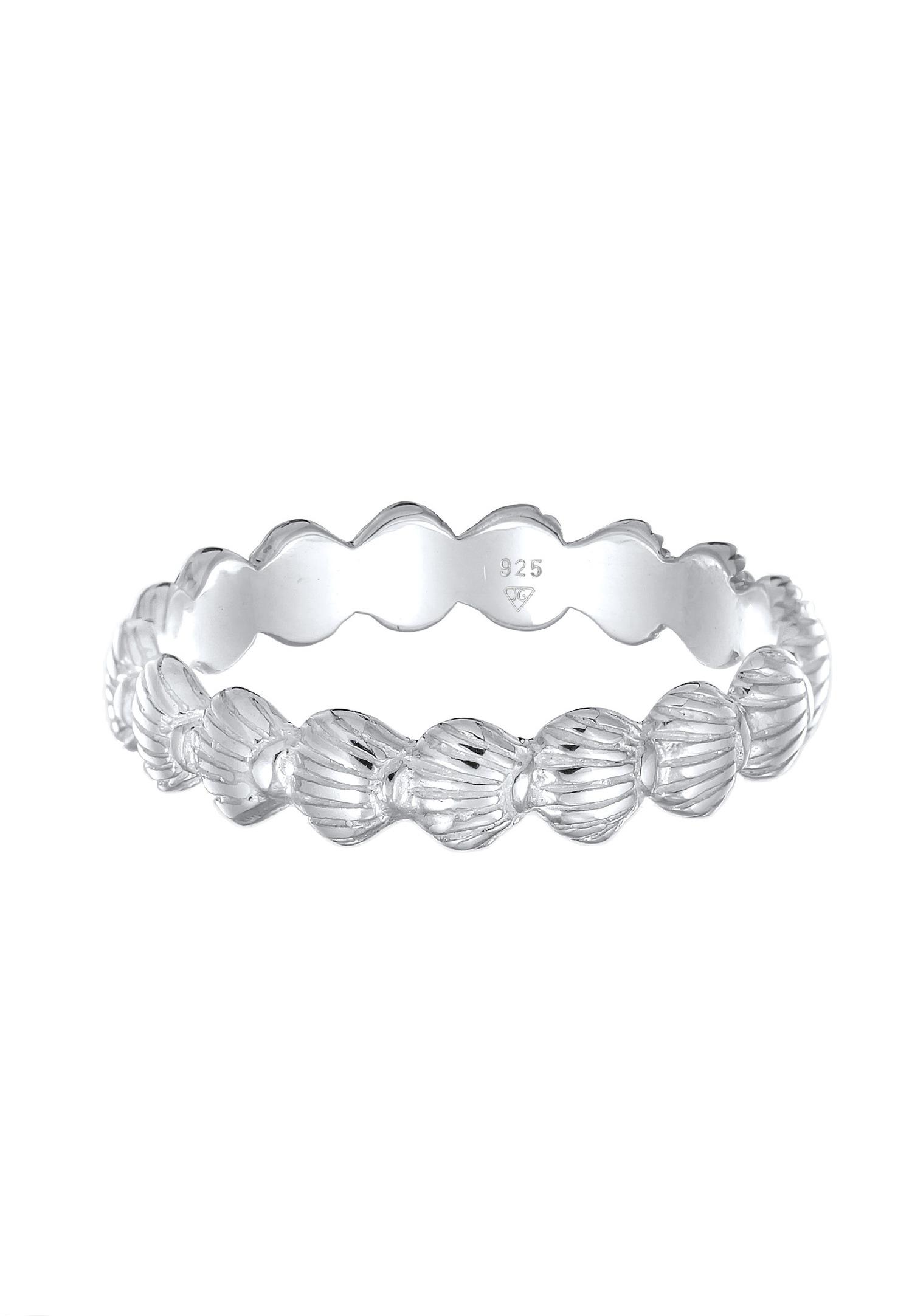 Elli Femmes Bande Coquillages Maritime Plage Look Été en Argent Sterling 925