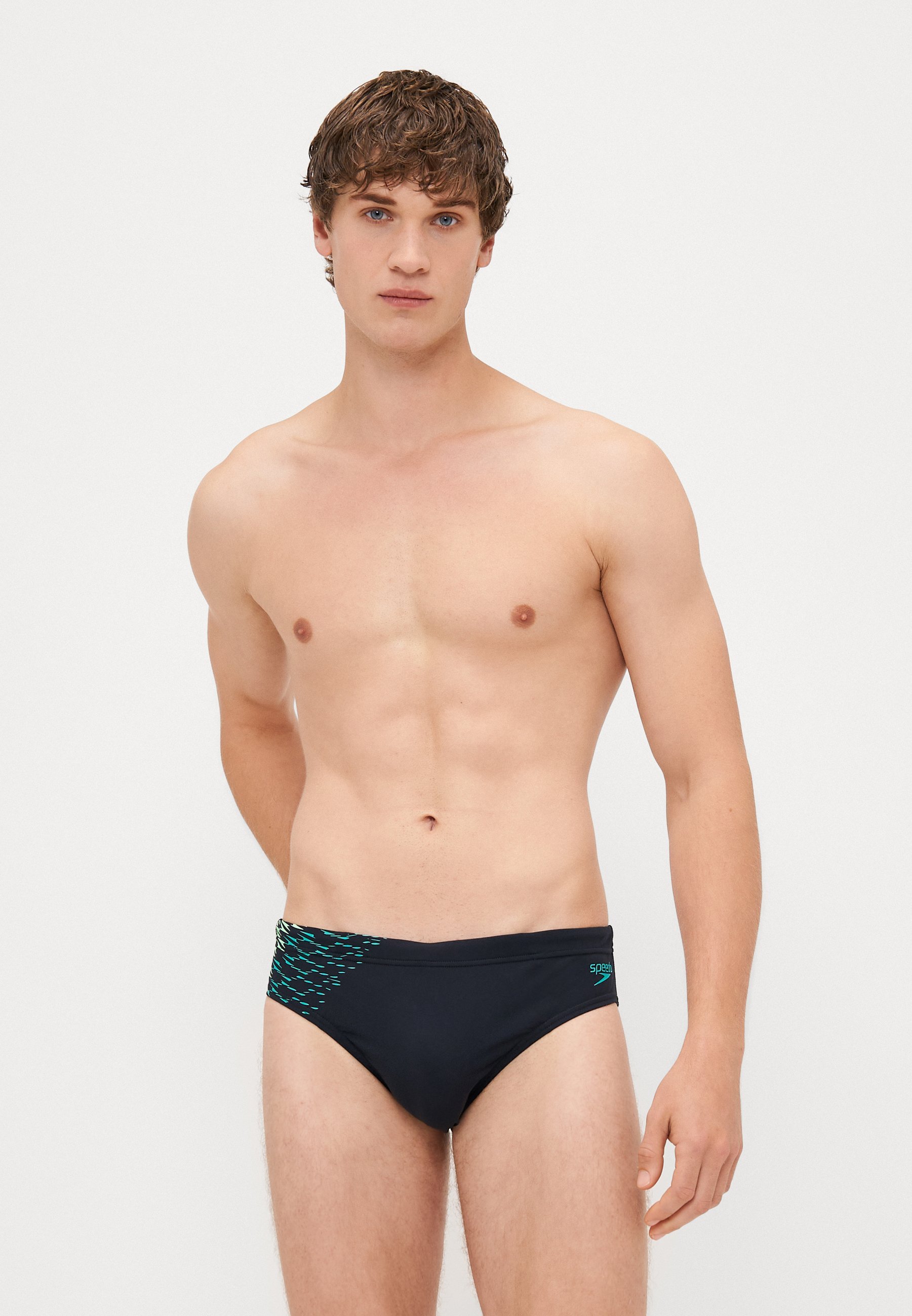 Speedo END TECH PANEL - Calção de banho - preto/turquesa