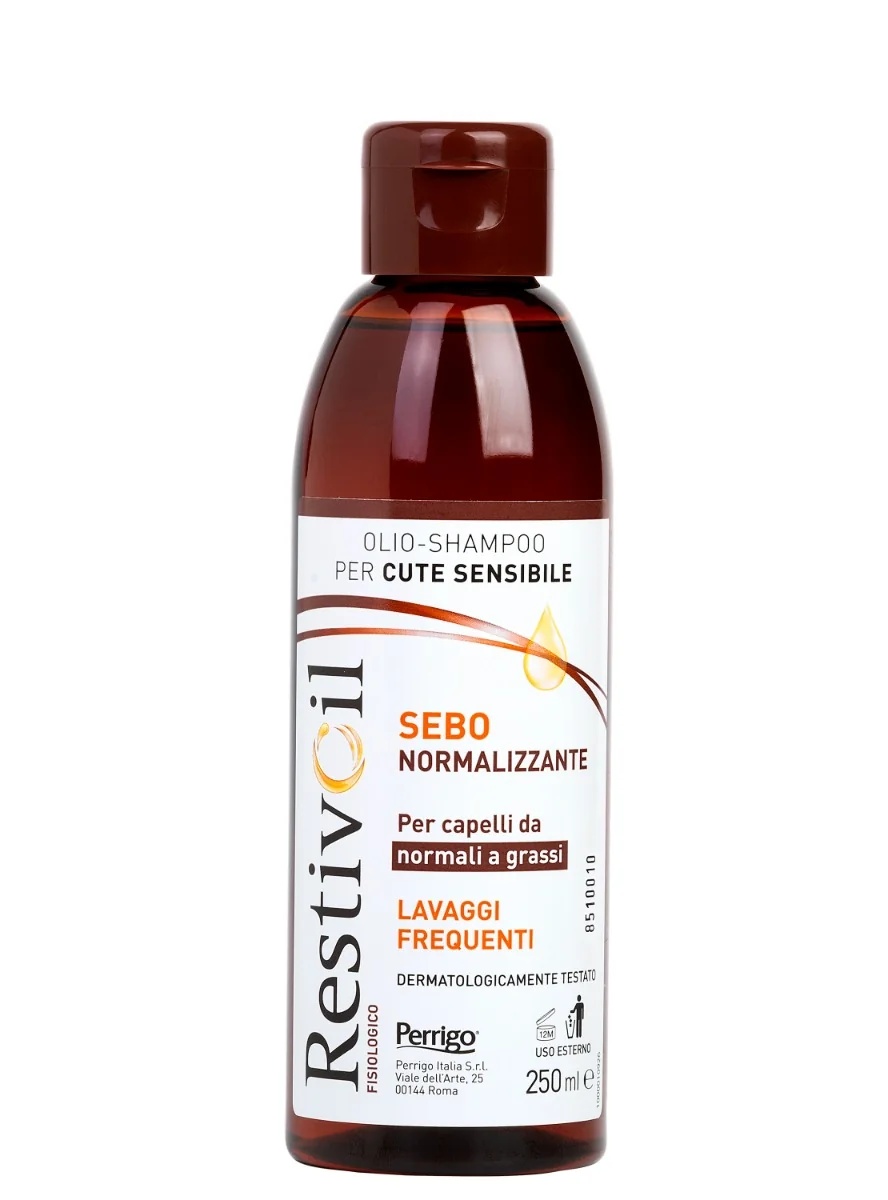 RESTIVOIL Shampoing à l'huile physiologique Restivoil pour normaliser le sébum 250 ml Lavages fréquents
