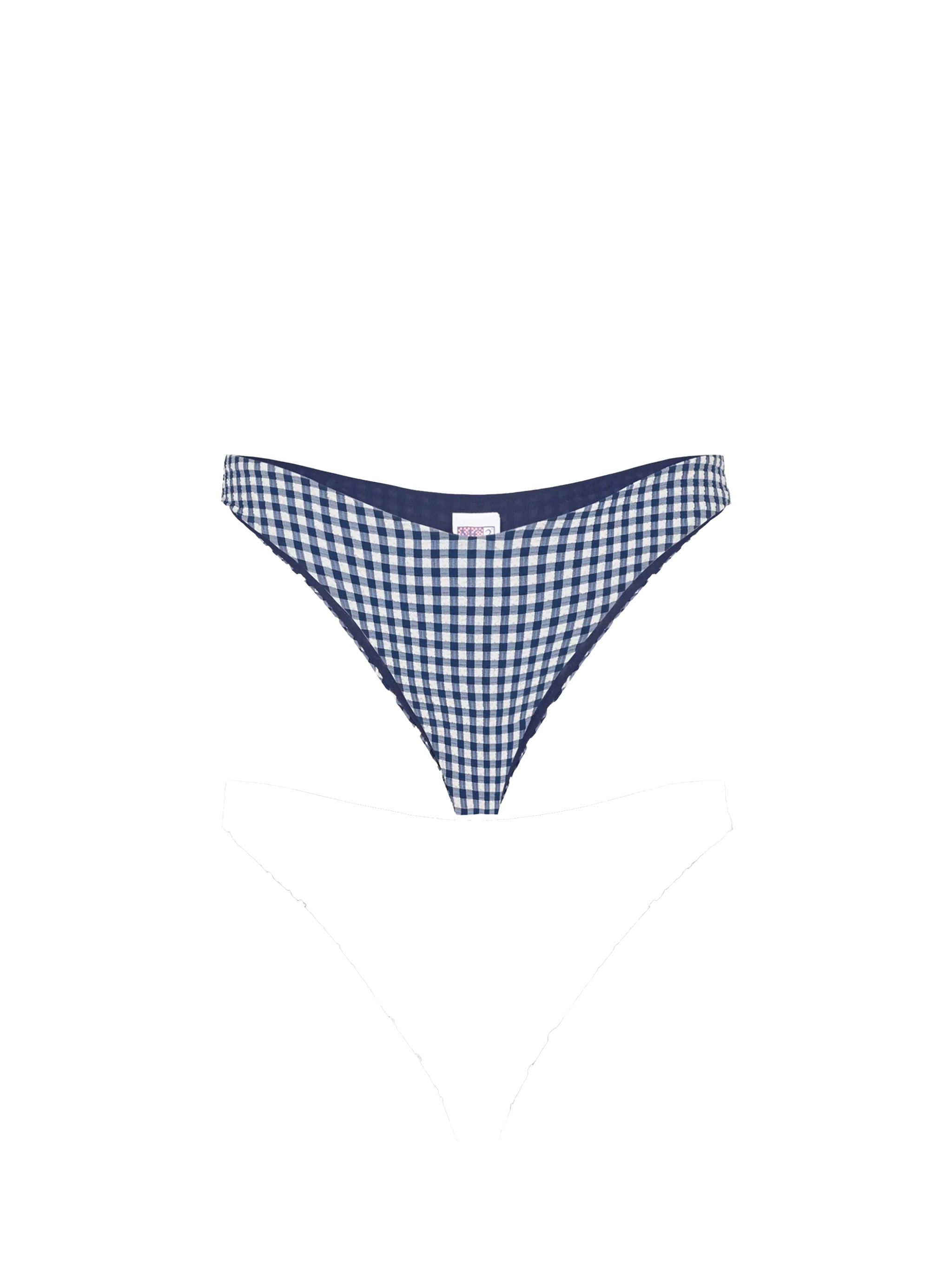 Kecke blaue Badehose mit Vichy-Karo