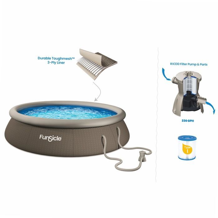 Piscine autostable Funsicle QuickSet Designer™ Pool  Ø3,66m x h 76cm