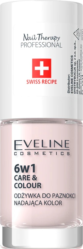 Eveline Cosmetics Nail Therapy Care & Colour балзам за нокте 6 у 1