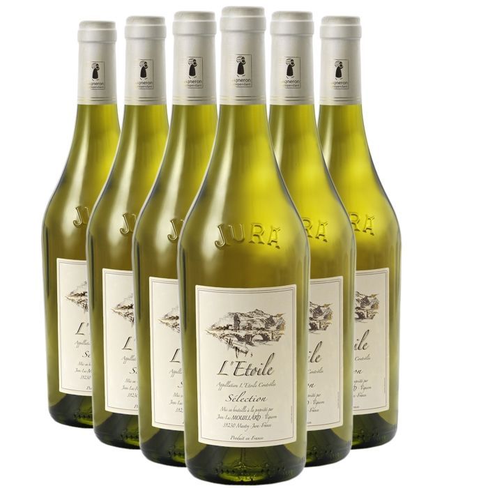 Domaine Jean-Luc Mouillard L'Etoile Sélection 2020 - Witte wijn uit de Jura (6x75cl).