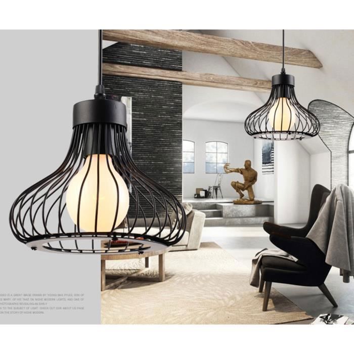 U-Do Plafondlamp Kroonluchter Hanglamp Vintage Hangende Keukenlamp Zwart
