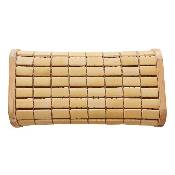 Cojín reposacabezas de bambú para sauna: accesorio de relajación para el hogar, el gimnasio y el spa.