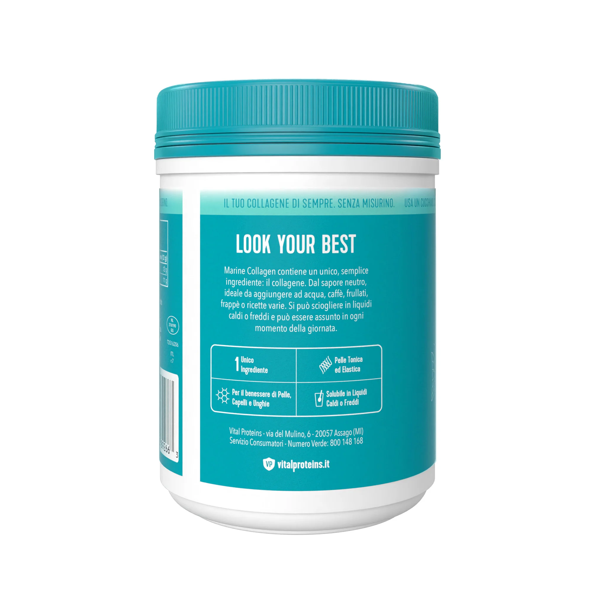 Integratori Alimentari Marine Collagen - Integratore Corpo e Detox, Integratore Unghie e Capelli, Integratore Viso