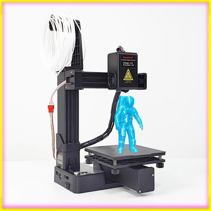 keenso Mini Imprimante 3D FDM Kit Complet - Précision Professionnelle, Nouvelle Technologie d'Extrusion, Zone Prise UE Noir