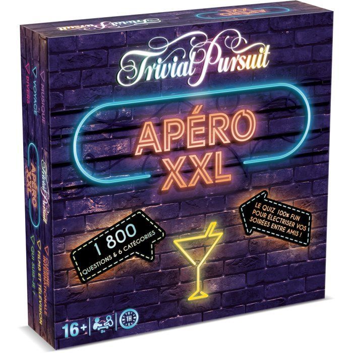 TRIVIAL PURSUIT XXL Happy Hour – Brettspiel – GEWINNSPIELE – Mindestens 2 Spieler – Ab 16 Jahren