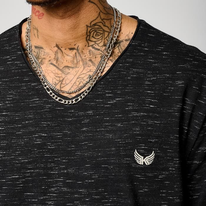 KAPORAL - Men's Black Heathered T-shirt BETER