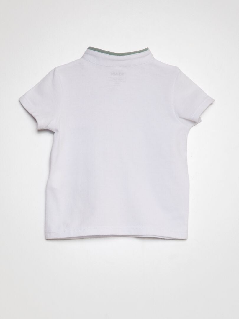 2-delt sett - T-skjorte i polostil + twillshorts - GRØNN