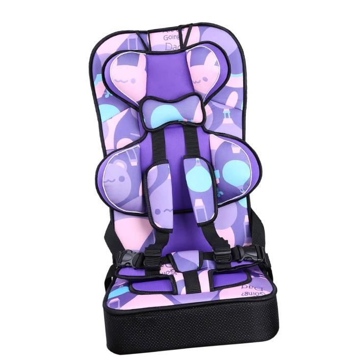 Mothinessto Asiento de coche convertible Asiento elevador con respaldo alto Asiento de bebé convertible a base de coche Morado
