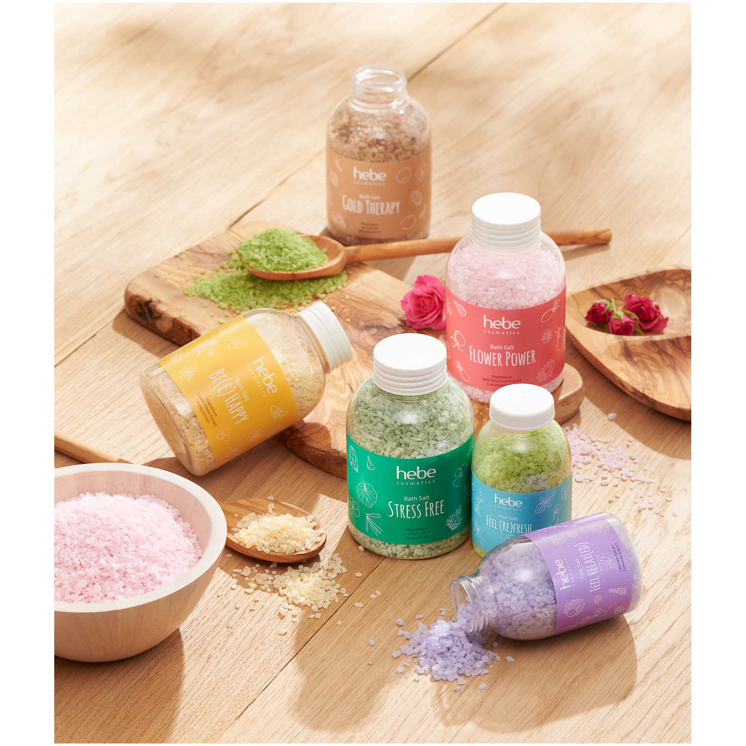 Hebe Cosmetics Sare de baie Puterea Florilor