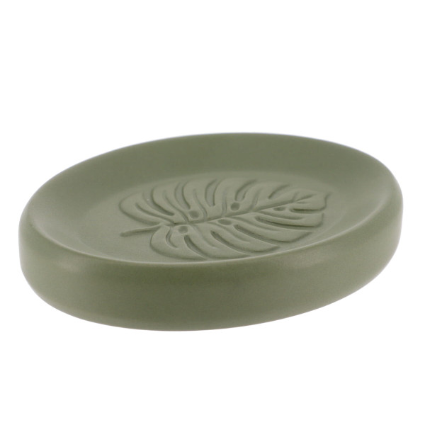 Ceramiczna mydelniczka ozdobna owalna nowoczesna