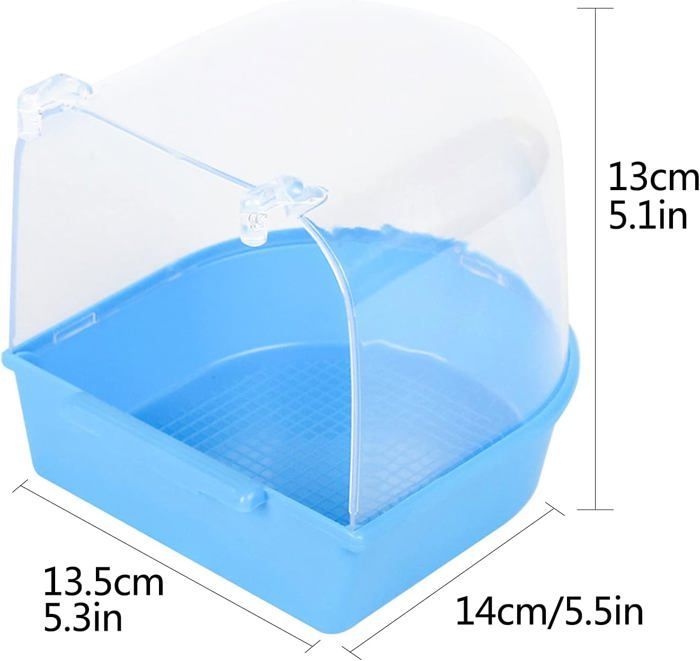 Baño para pájaros, baño colgante para pájaros, dispensador de comida, bandeja para pájaros pequeños