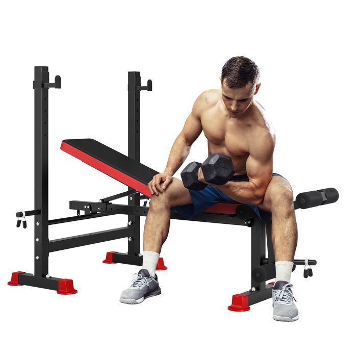 Dripex Banc de Musculation Banc réglable pour l'entraînement Banc inclinable pour Exercice Gymnastique à Domicile/Bureau