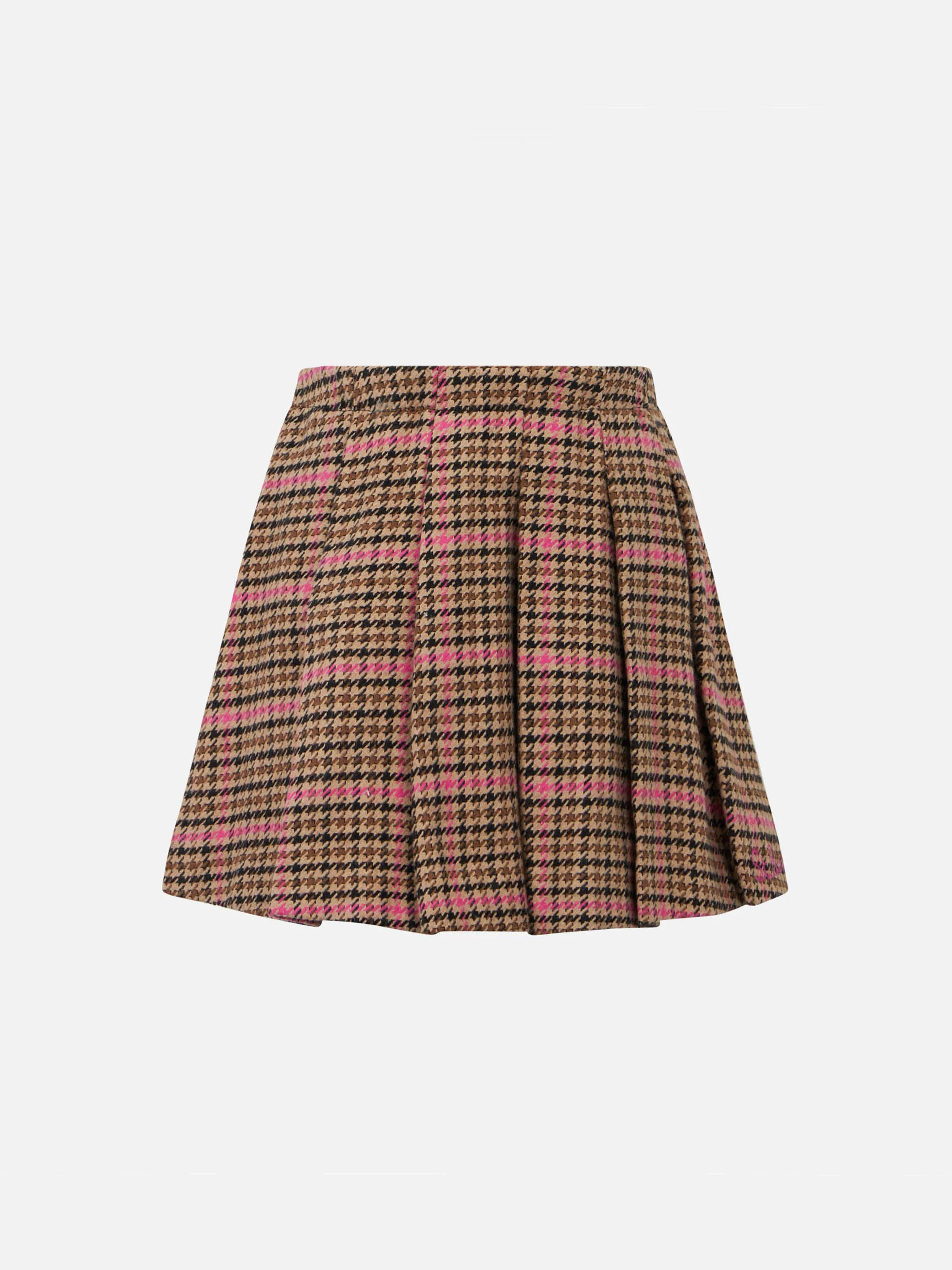 Flanellen babyrokje met kippenpootafdruk