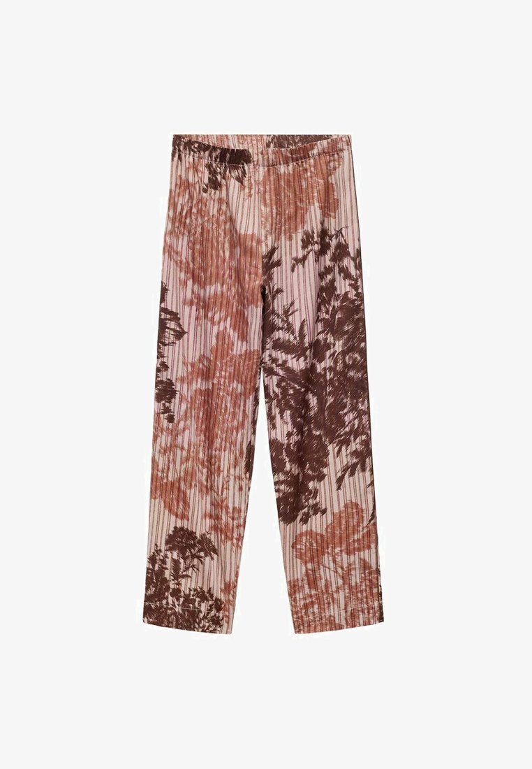 Mango met wazige print - Pyjamabroek - bruin
