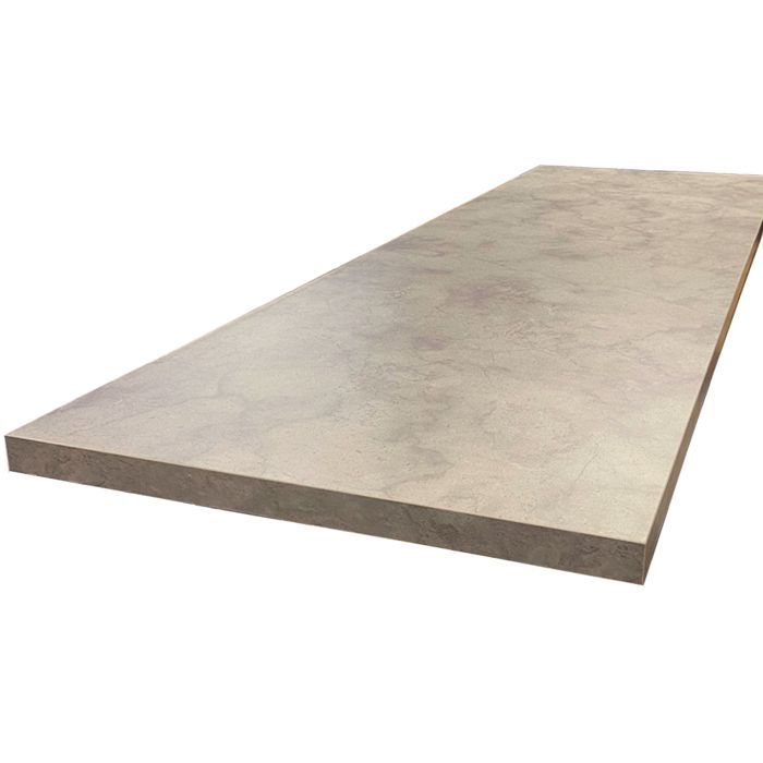 Encimera laminada HPL, efecto piedra natural, 2000 x 650 x 38 mm, certificada FSC - Gama FORESTEA Signature. Dimensiones: 2000 mm x 650 mm x
