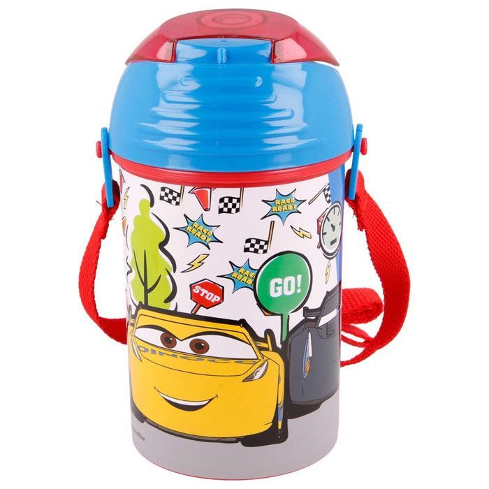 Gourde Cars Flash McQueen 450 ML avec paille