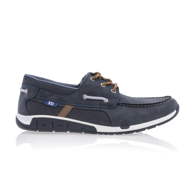 Blaue Herren-Loafer/Bootsschuhe