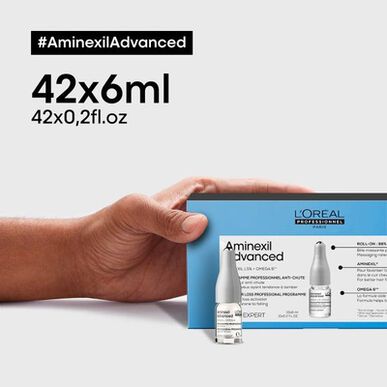 L'Oréal Professionnel Serie Expert Aminexil Advanced Anti Chute Ampoules Anti-Hair Loss Stimulating Redensifiers 6 x 42 ml 6 x 42 ml