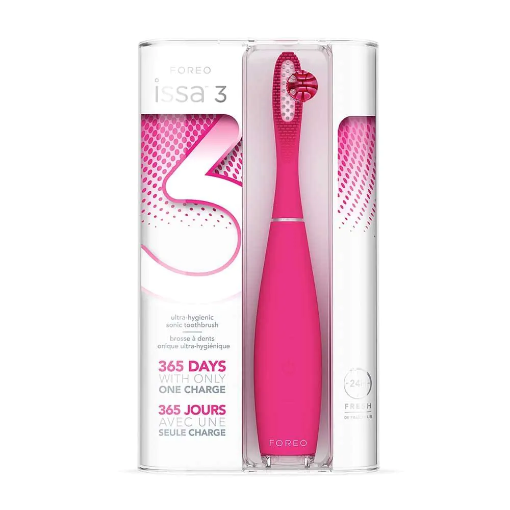 Foreo Issa 3 Soniczna szczoteczka soniczna do zębów, Fuchsia