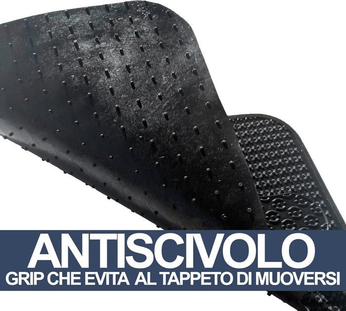 Rebeca Shop - Rubber car mats, black, 2 front and 2 rear, universal, suitable for all seasons
