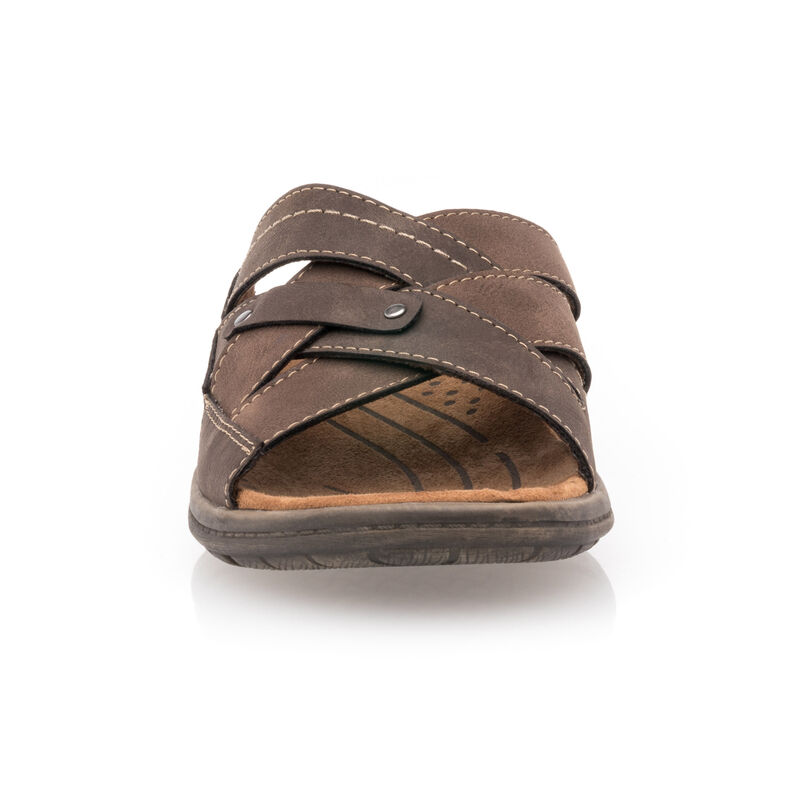  Sandálias masculinas marrons / Sapatos de bico aberto