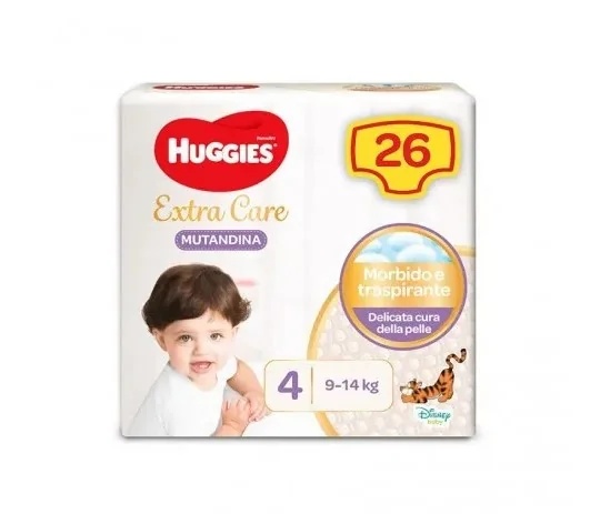 HUGGIES Extra Care 26 Stück Basic-Slips Größe 4