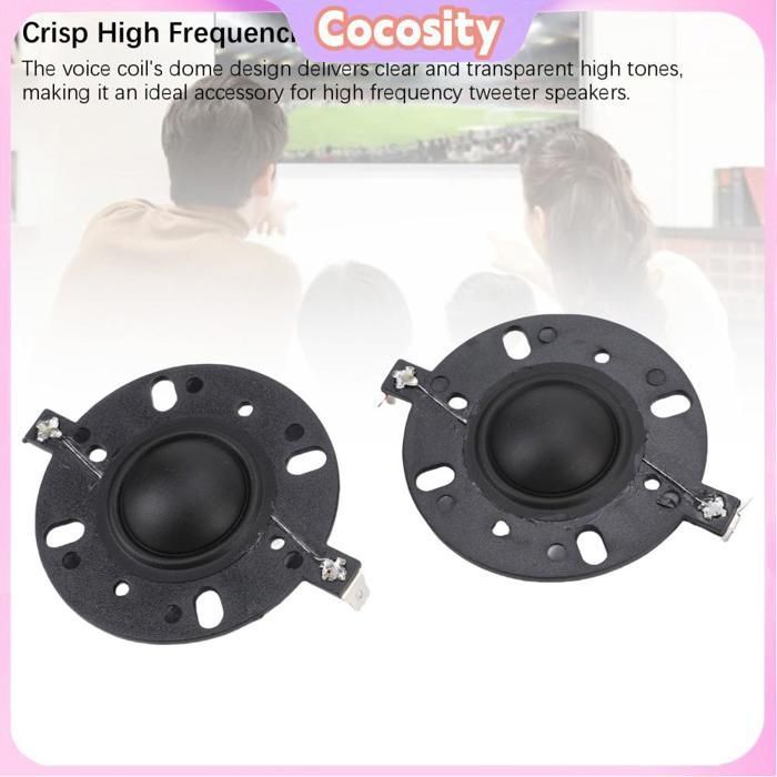 Cocosity Diaphragme de tweeter Diaphragme du Tweeter, Diaphragme de Corne de Remplacement de Haut-parleur video videoprojecteur