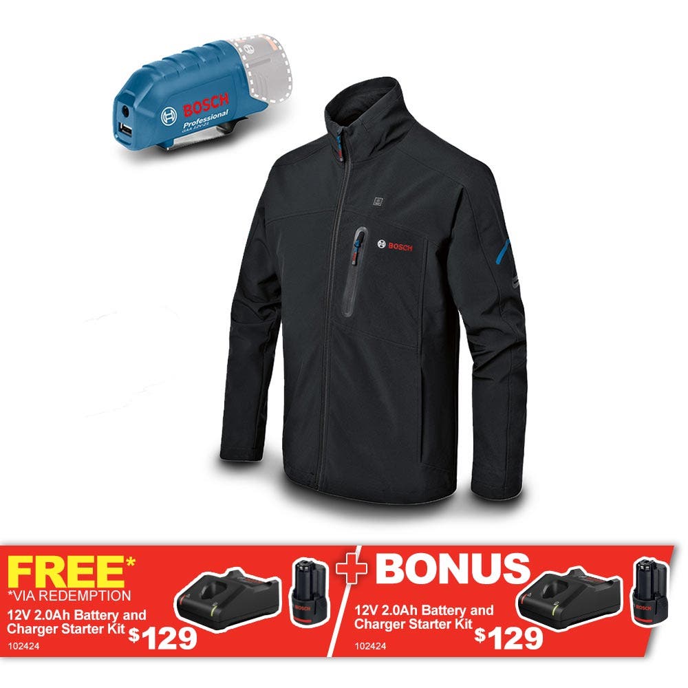 BOSCH 12 V-os Skin Softshell fűthető kabát - fekete 06188000DX