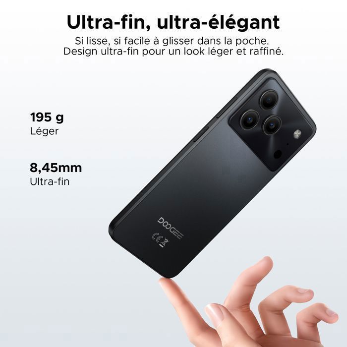 DOOGEE Note56 Android 16 Smartphone Pas Cher, 6150mAh Teléfono Portátil 6.56