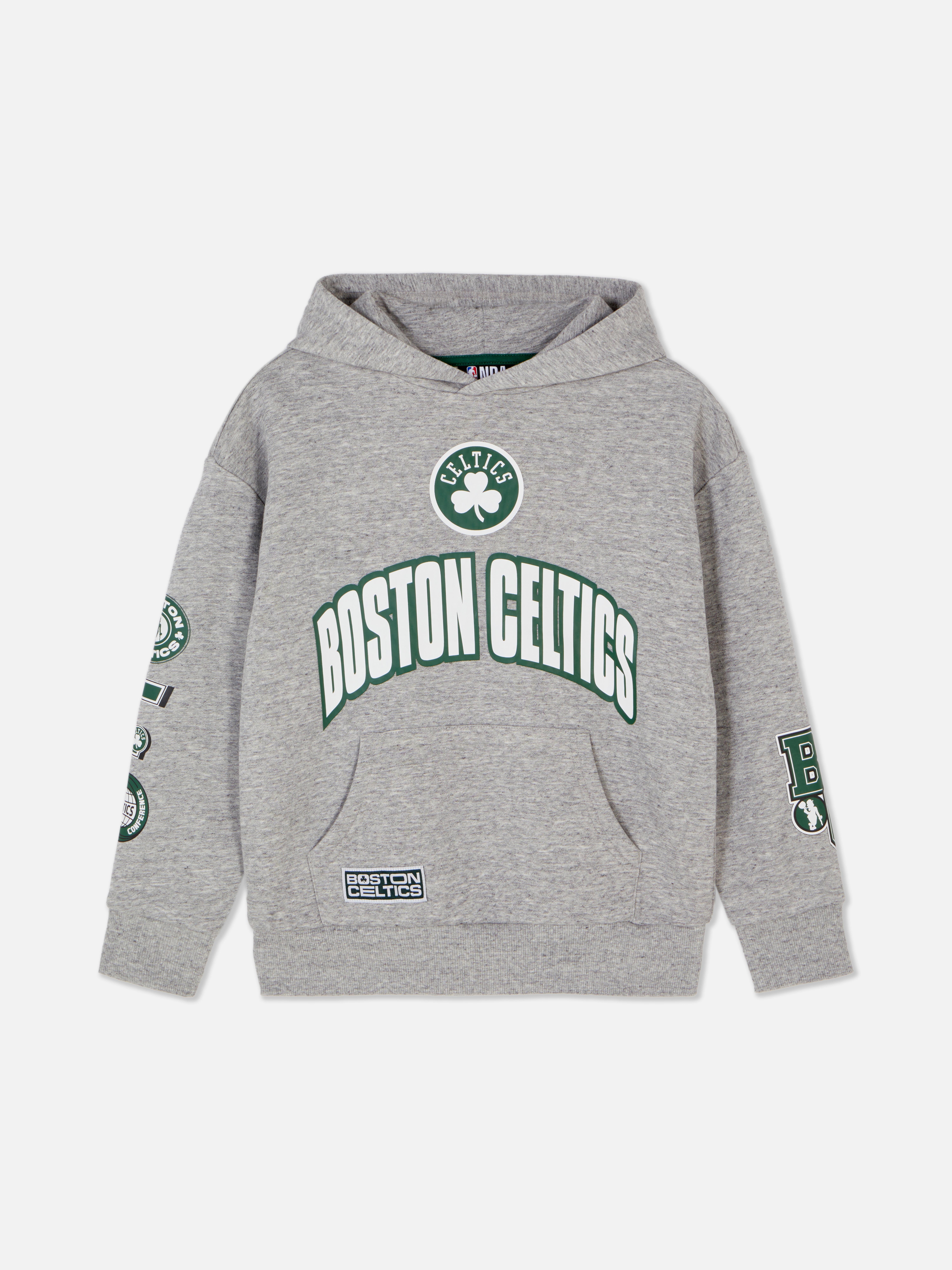 Majica s kapuljačom i printom NBA Boston Celticsa Majica s kapuljačom NBA Boston Celticsa s klokanovim džepom i rebrastim manžetama