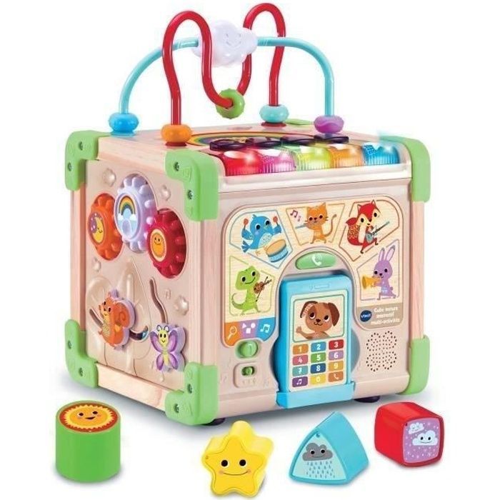 VTECH CUBE NATURE Interactive Toy - FSC® Certified Wood - Musical Animals - 9-36 months