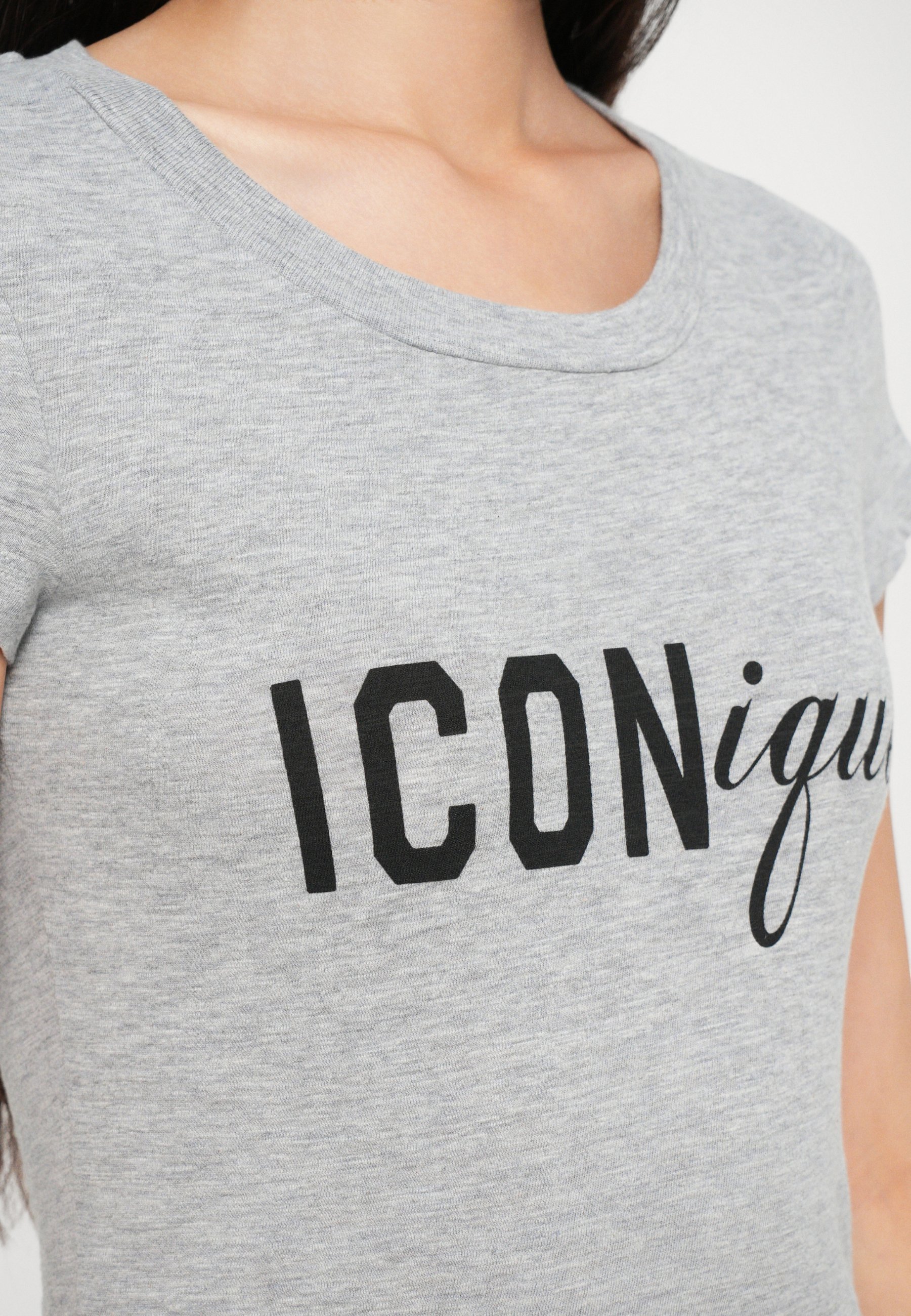 Dsquared2 ICONIQUE  - Print T-shirt - grey