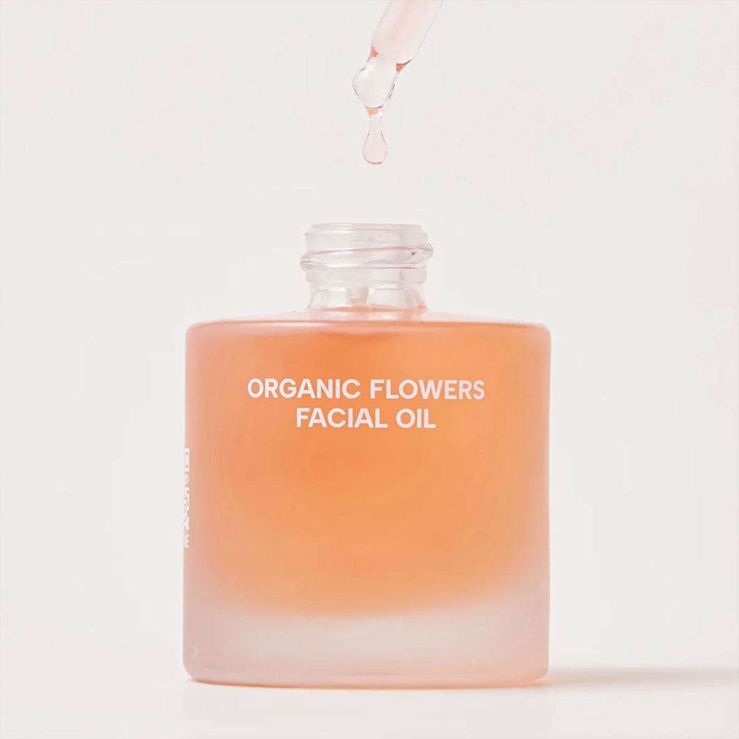 WHAMISA Organický kvetinový pleťový olej, bohaté hydratačné sérum – 26 ml