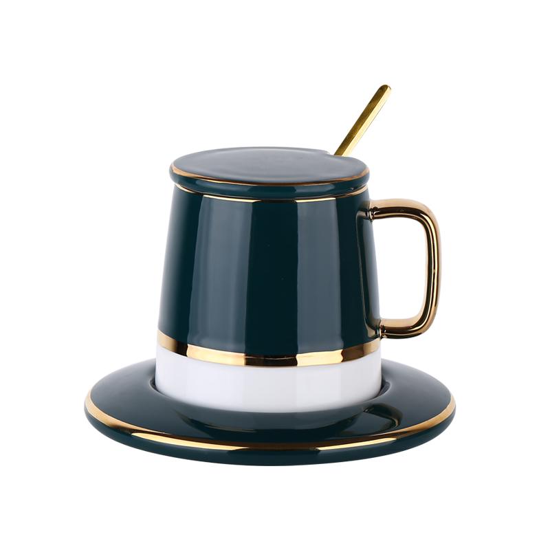 Tazze da caffè moderne Nodic con piattino, espresso, portatili, in silicone, retrattili e pieghevoli, tazza da acqua Koffie Beker Chinaware OO50BD