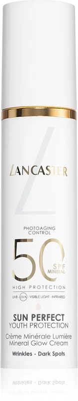 Lancaster Sun Perfect Mineral Glow Cream SPF50 mirdzošs un mitrinošs minerālkrēms