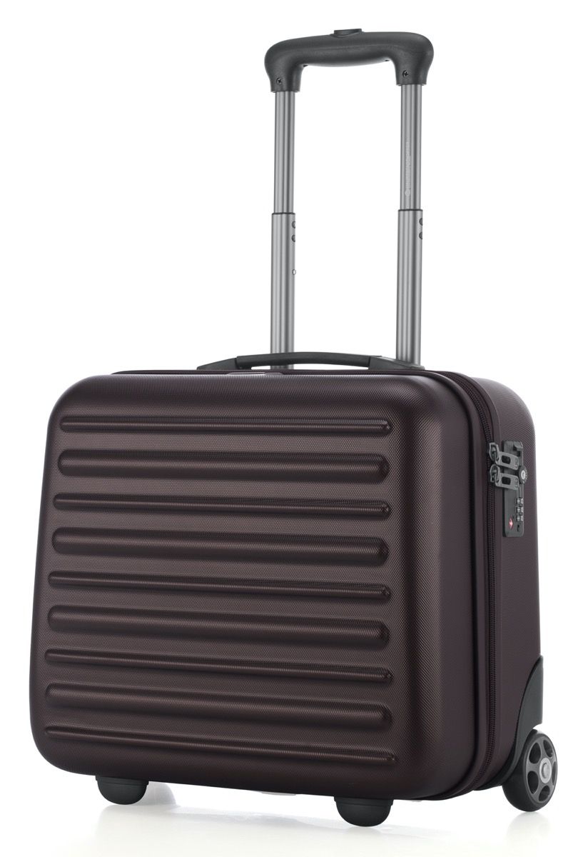 Tegel - pilotní vozík s tvrdou skořepinou, bronzová matná metalíza, TSA, 38 cm, 32 litrů