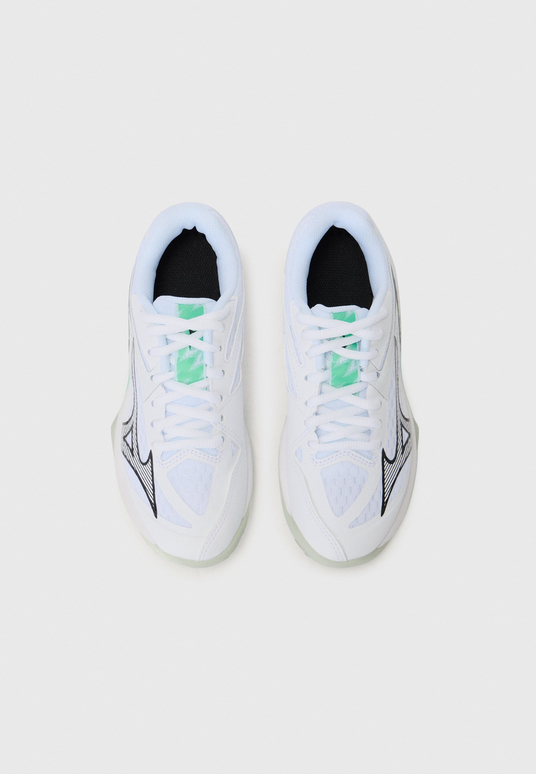 Mizuno LIGHTNING STAR Z7 UNISEX - Scarpe da pallavolo - bianco/nero/verde smeraldo