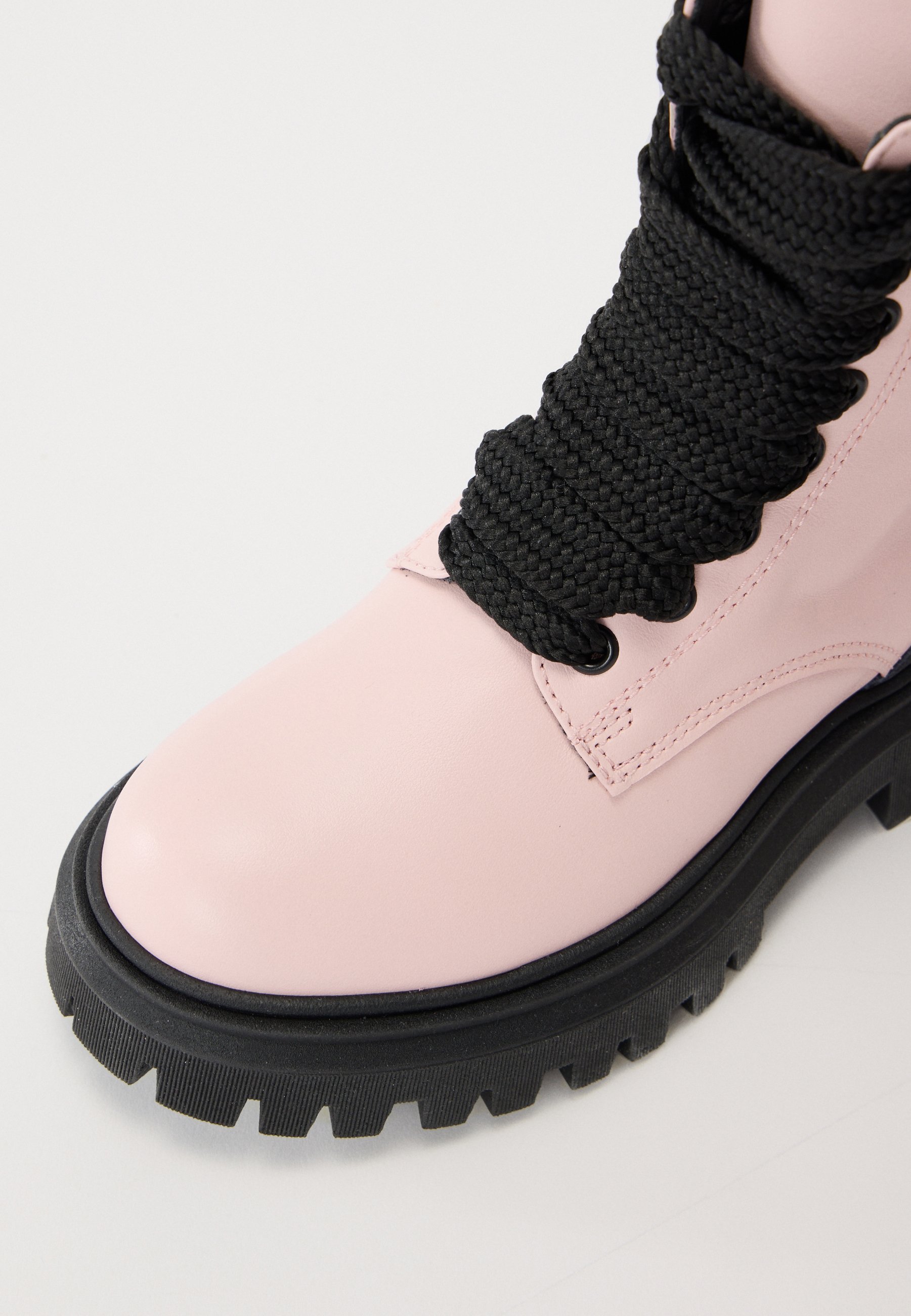 MOSCHINO UNISEX - Stivaletti stringati - rosa/nero/bianco