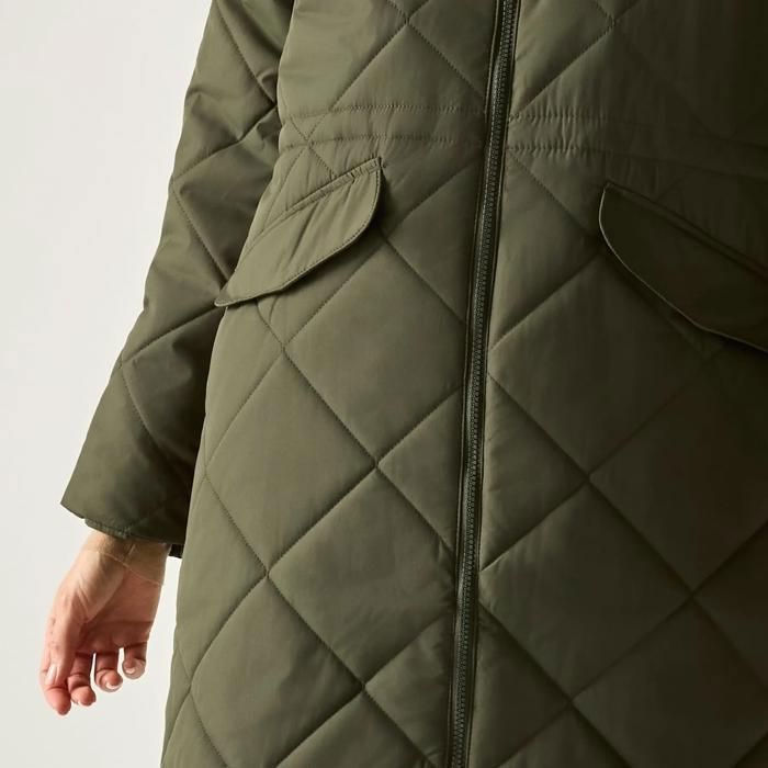 Jaqueta puffer longa com capuz feminina Regatta Freyla