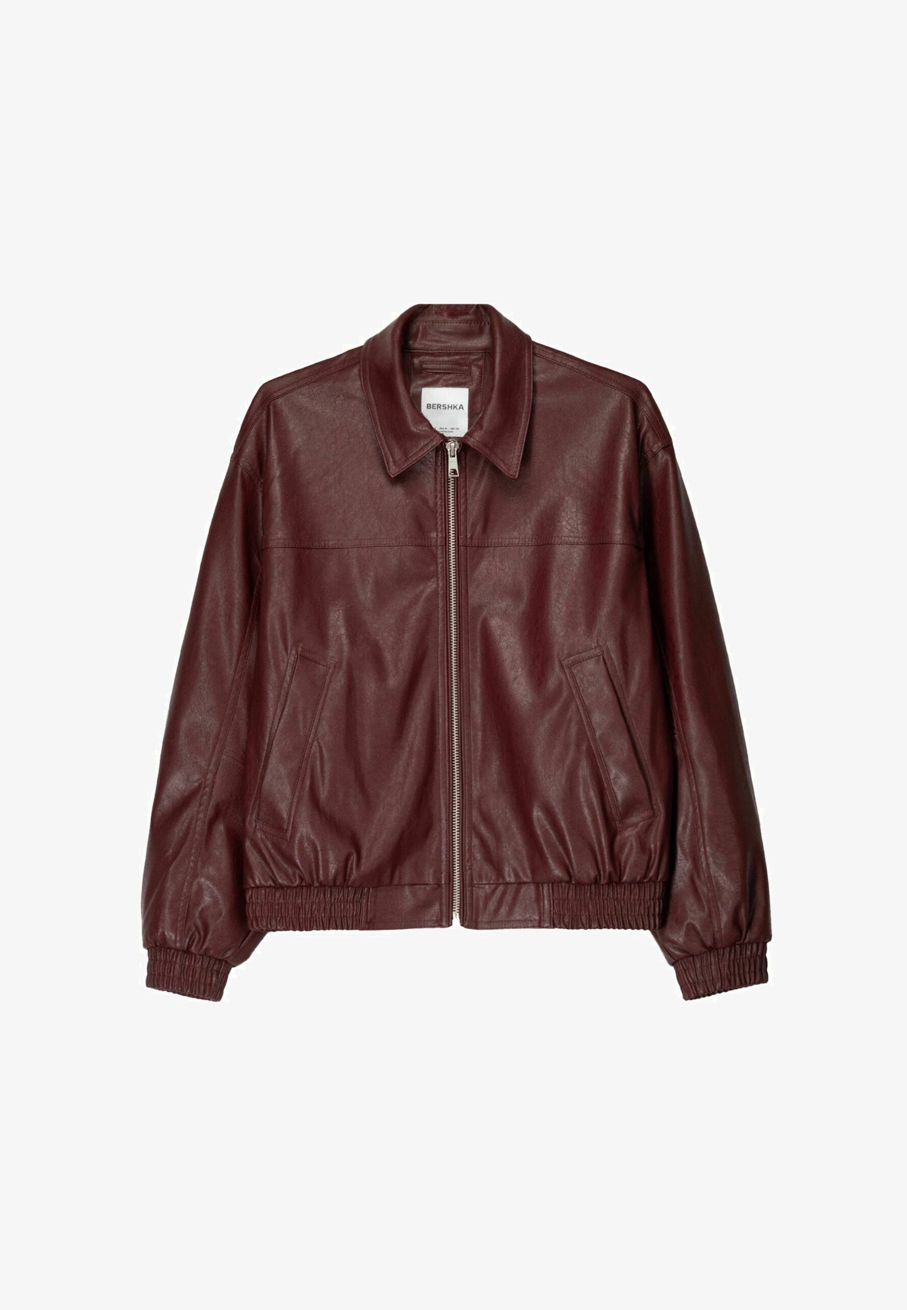 Giacca bomber Bershka - rosso scuro