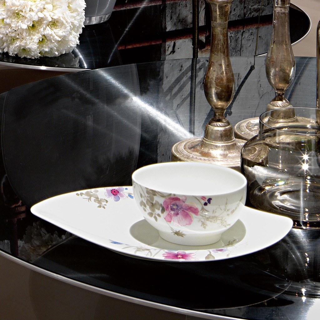 Mělká miska Villeroy & Boch, Mariefleur Gris, servírovací a salátová mísa - 1 kus