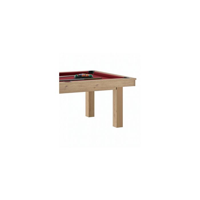 Billard transformable en table - René Pierre - LAFITE Chene Sable - Drap Rouge - 155 kg