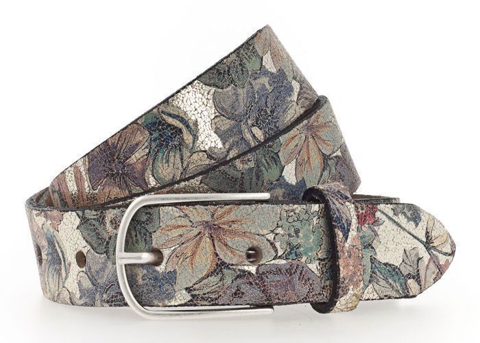 Vanzetti Ceinture doré rouge en cuir pour fille - 25mm Kid's Belt Gold - Multi 233233
