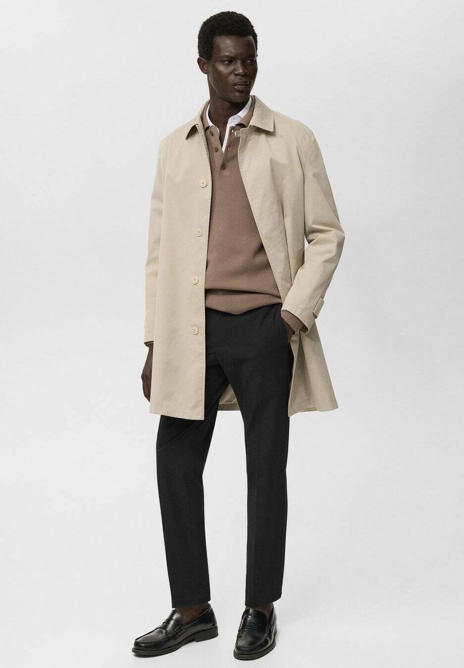 Mango STRETCH - Chinos - noir