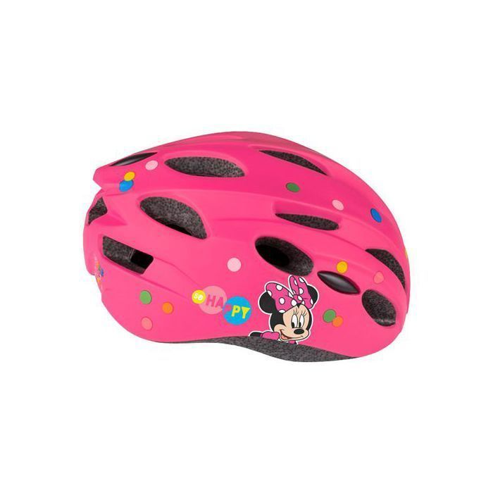 DISNEY Minnie Mouse In-Mold Secure cykelhjelm til piger, justerbar 52-56 cm