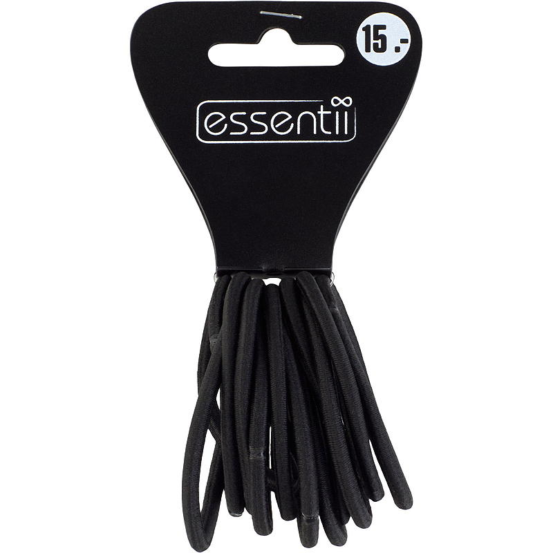 Essentii Stirnbänder, 12er-Pack, schwarz