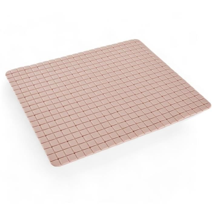 Tapis anti-dérapant baignoire ou douche - TODAY - UTILITY - 40 x 60 cm - Rectangle - Pink